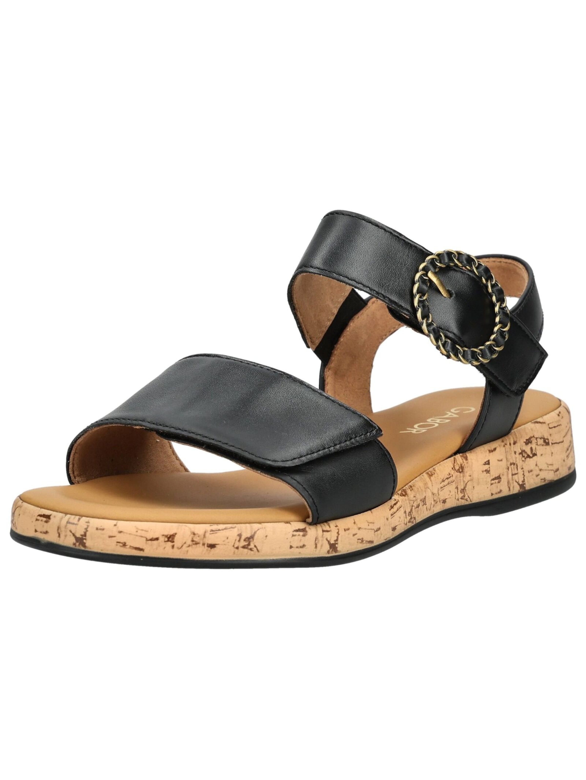 Sandales à lanières GABOR en noir : devant