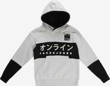 Jack & Jones Junior Mikina 'HORIZON' – šedá: přední strana