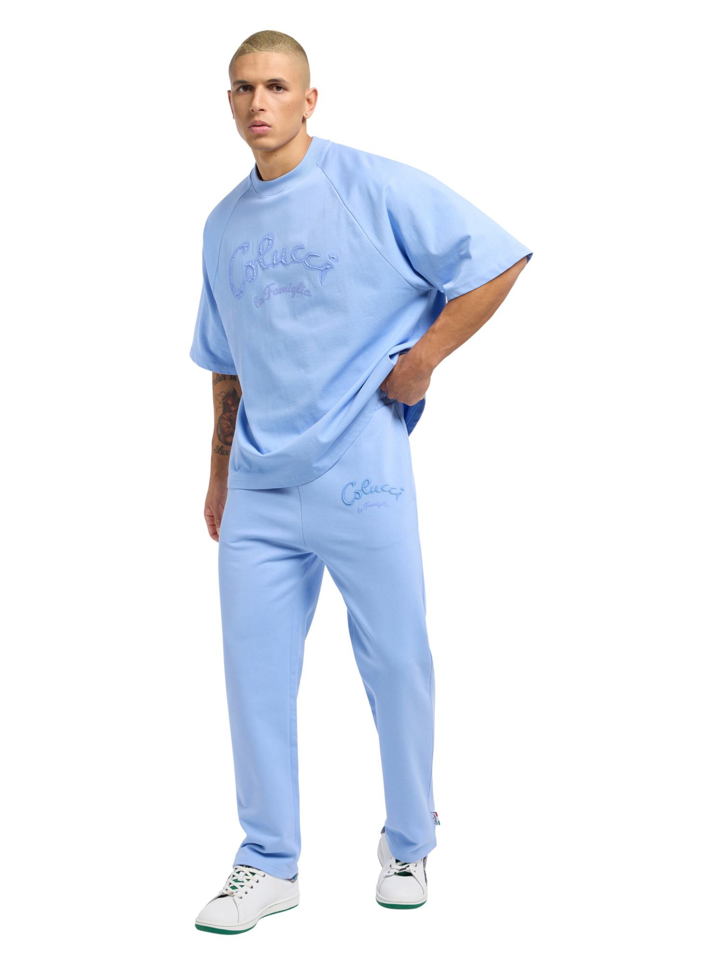 Loosefit Pantalon 'Dorner' Carlo Colucci en bleu