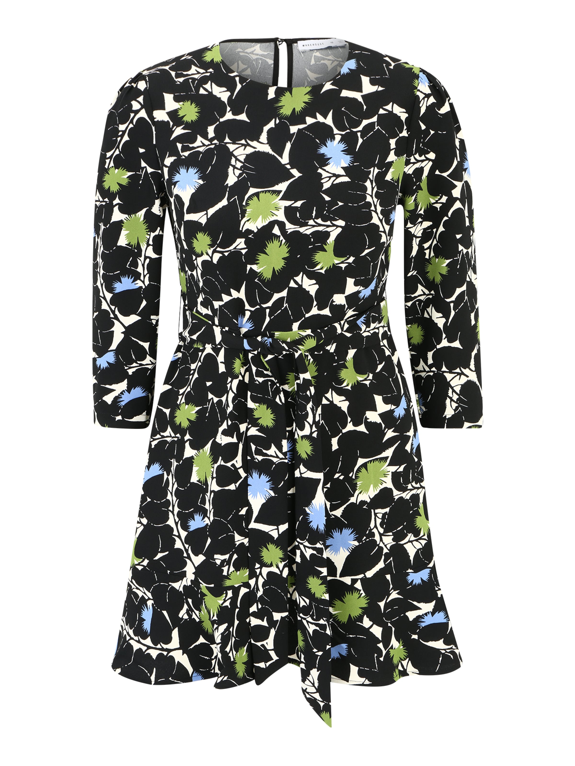 Warehouse Petite Dress in Black: front