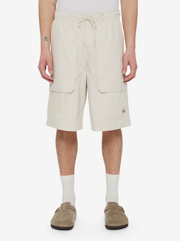 Loosefit Pantalon cargo 'FISHERSVILLE ' DICKIES en blanc : devant