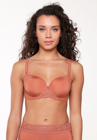 Invisible Soutien-gorge LingaDore en marron : devant