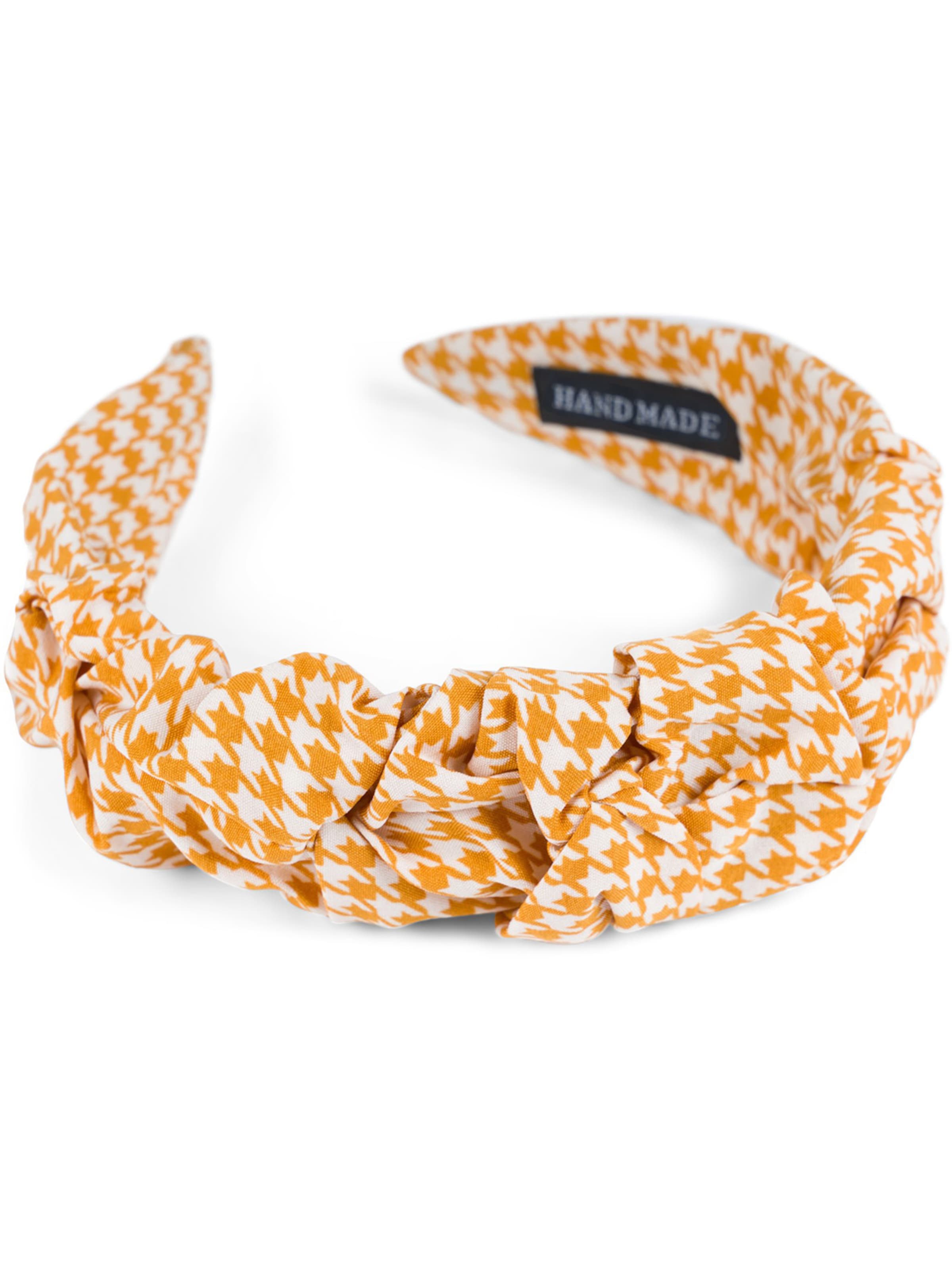 styleBREAKER Haarschmuck 'Haarreif mit Hahnentritt Muster'‌‌‌‌‌‌‌‌‌ in Gelb