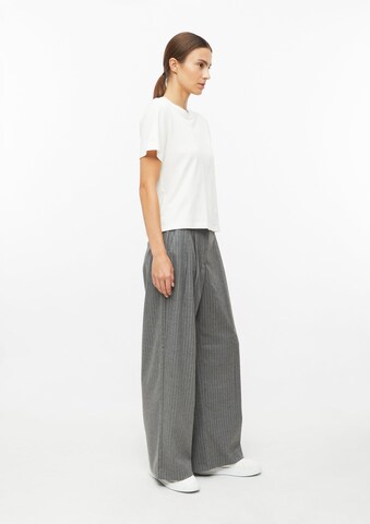 s.Oliver Wide leg Pleat-front trousers in Grey