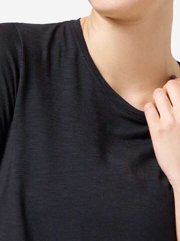 Casall Sports Top 'Soft Texture Tee' in Black