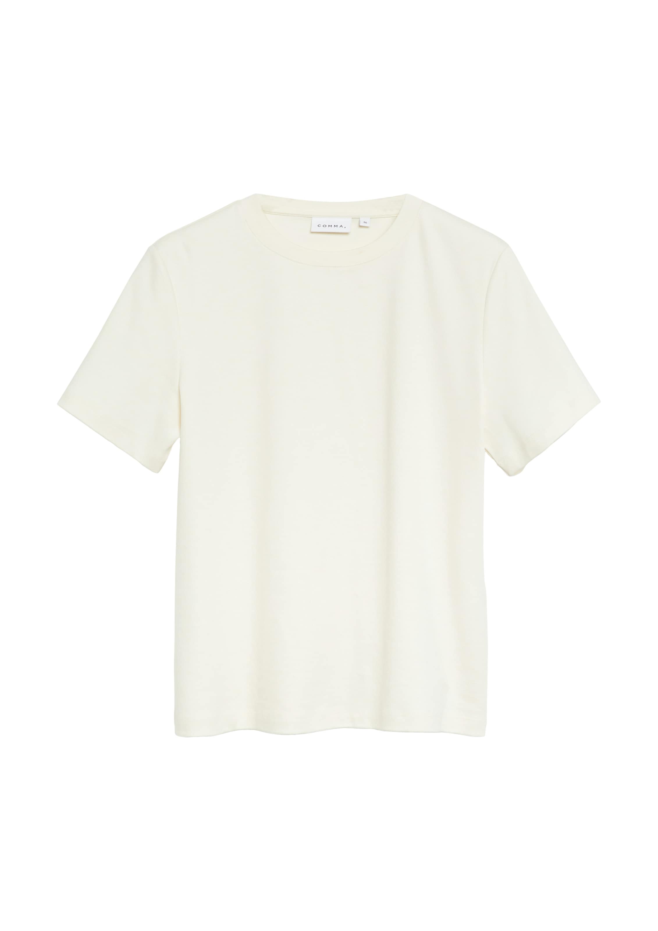 COMMA T-Shirt in Beige: Vorderseite