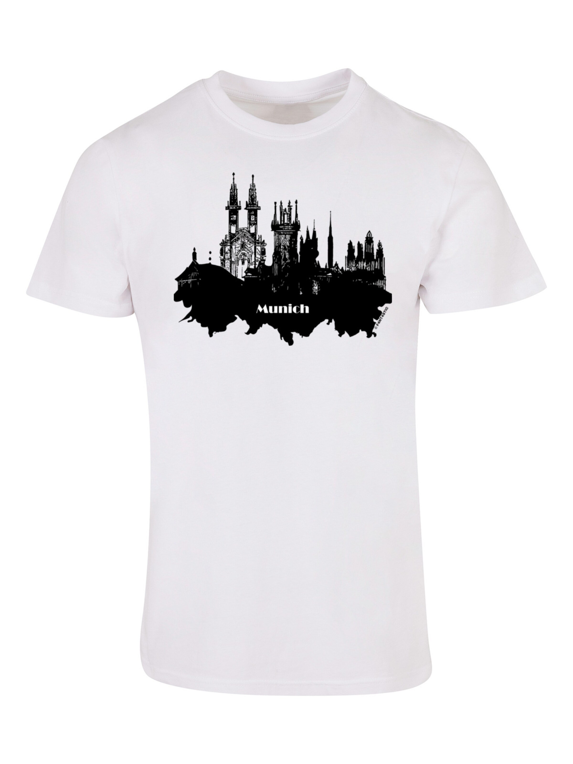 T-Shirt F4NT4STIC en blanc : devant