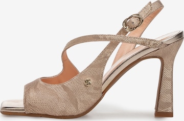 Floris van Bommel Sandale 'Tami 02' in Bronze: Vorderseite