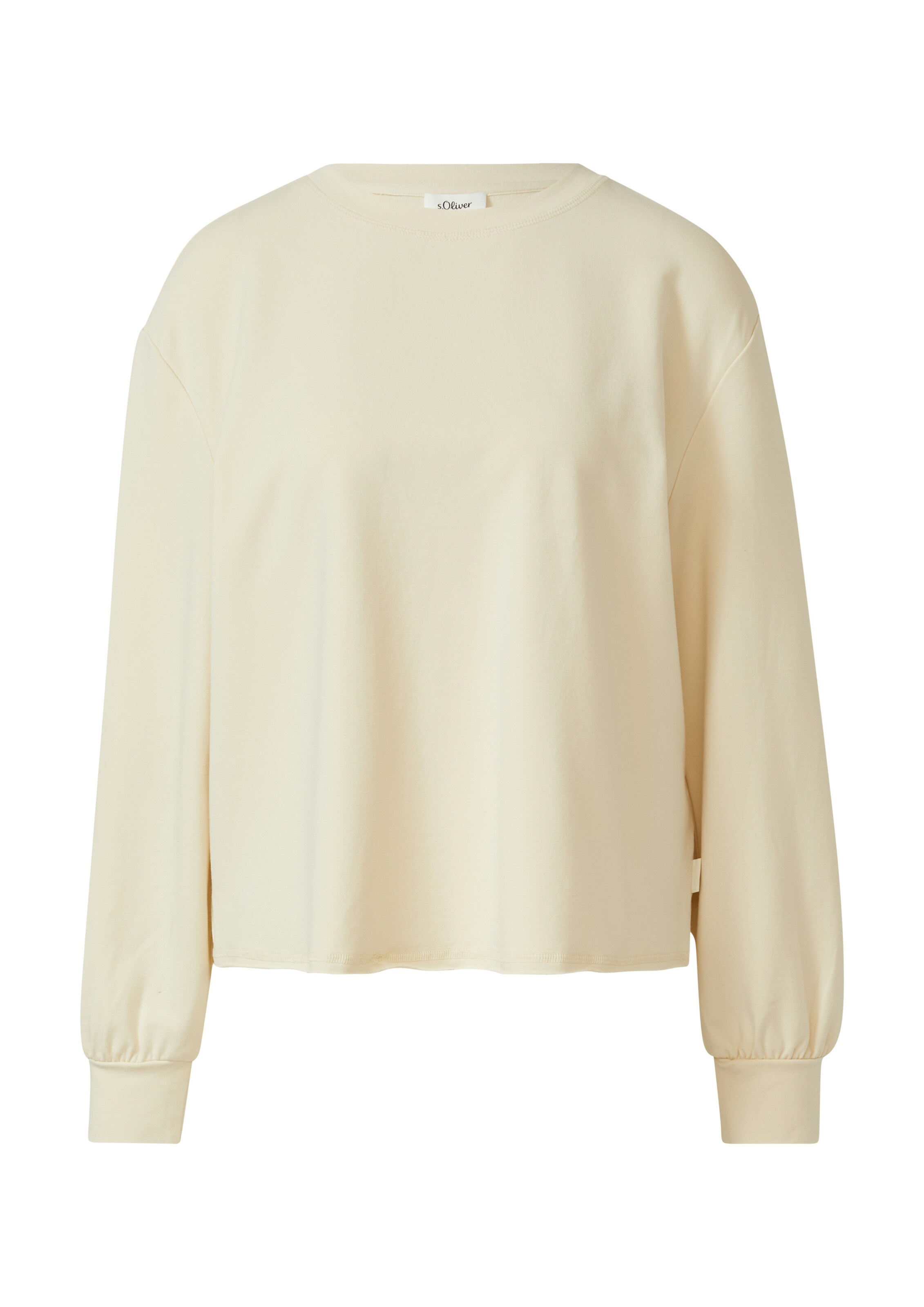 s.Oliver Sweatshirt in Beige: voorkant
