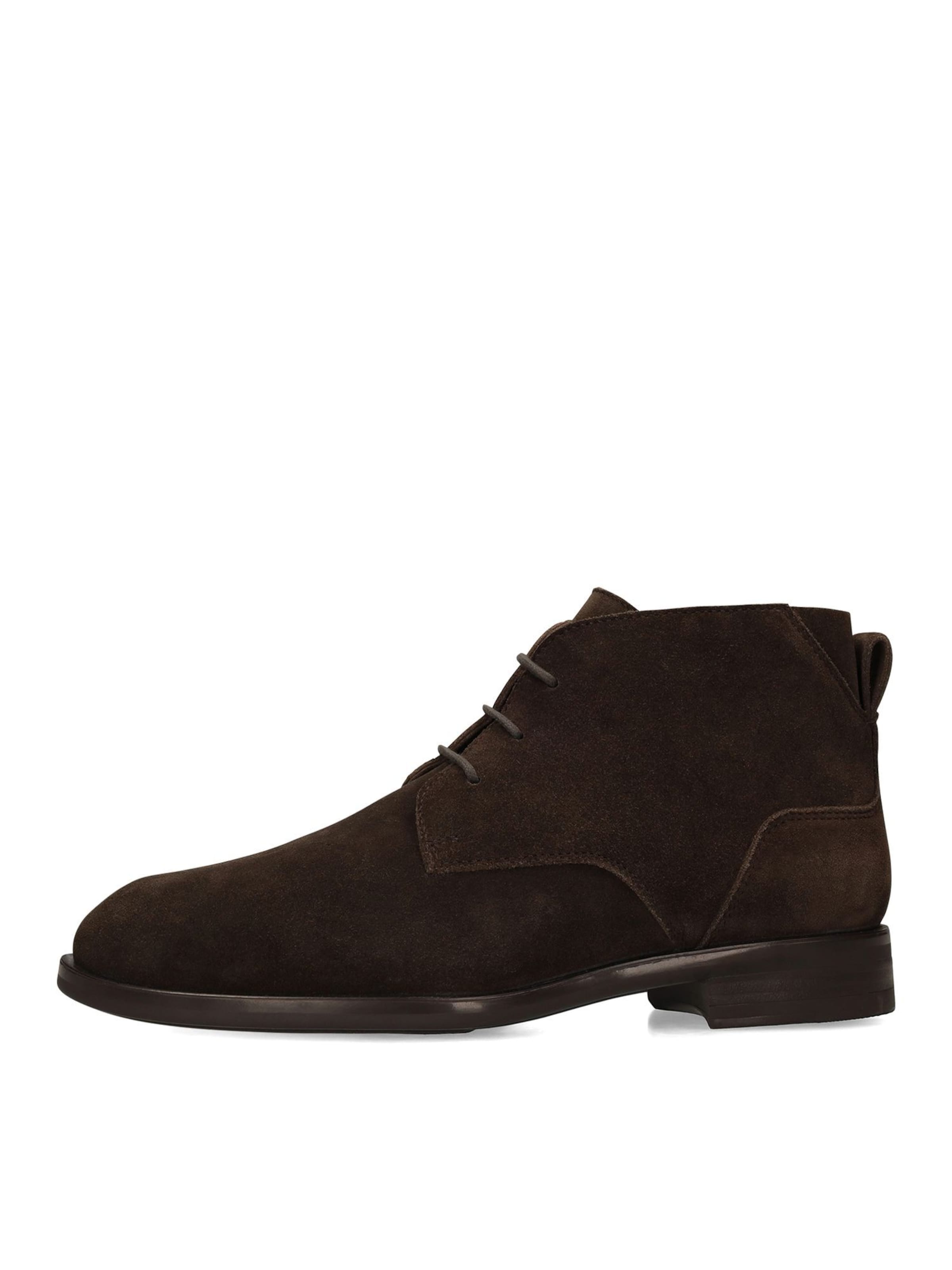 MANFIELD Lace-Up Boots in Brown: front