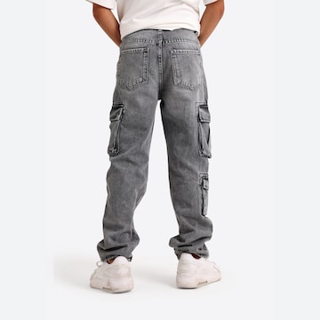 Solang Regular Hose Denim-Cargo-Hose mit Cargotaschen in Blau