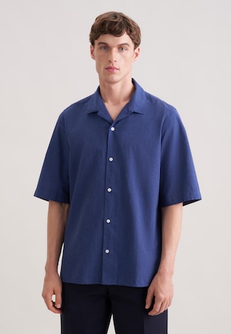 Coupe regular Chemise business SEIDENSTICKER en bleu : devant