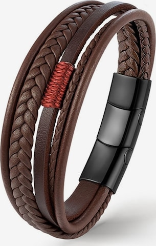 Bracelet 'LEDERARMBAND SHADOW' UNIQAL en marron : devant