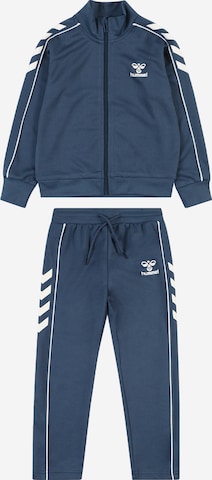 Hummel Trainingspak in Blauw: voorkant