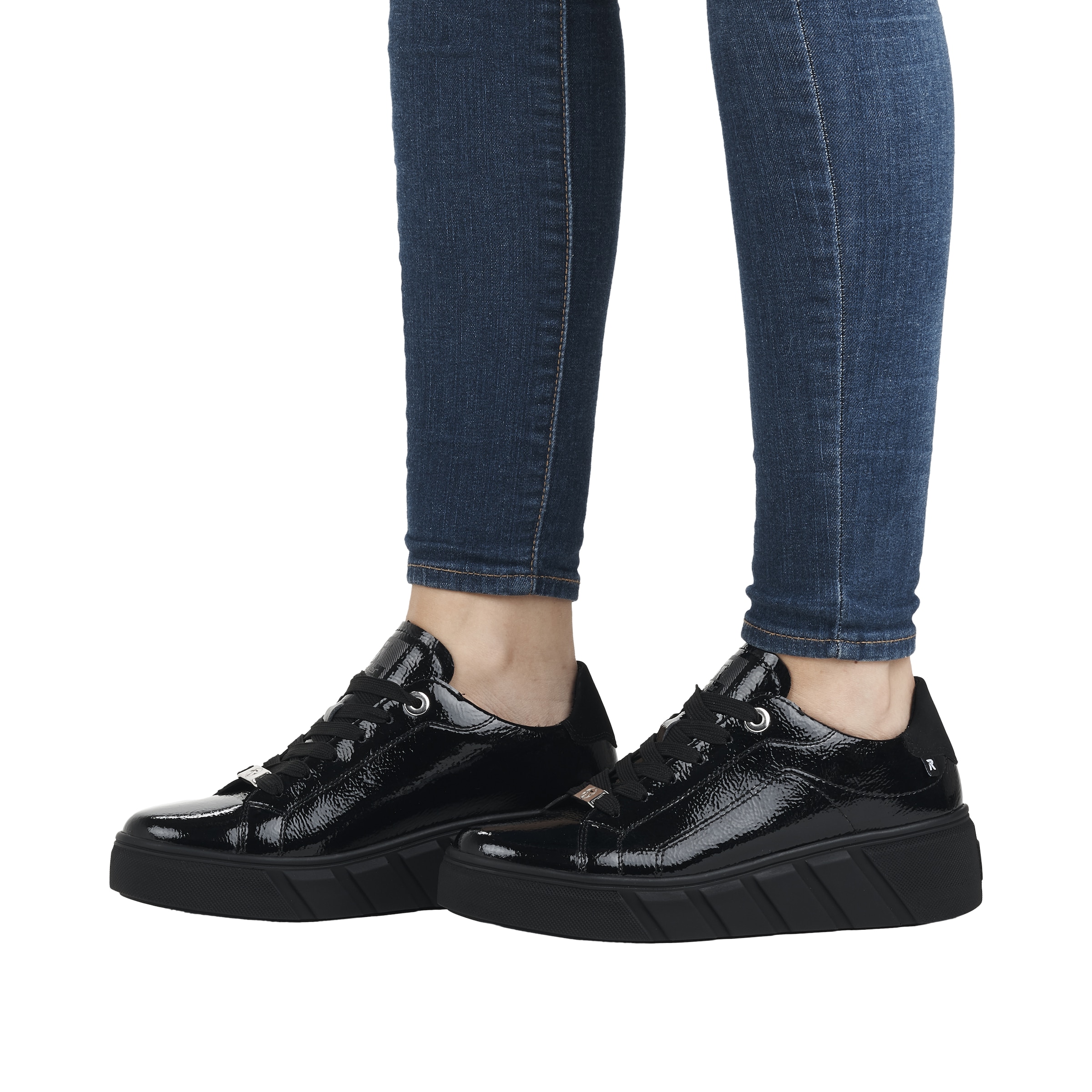 Rieker Sport Sneakers laag in Zwart