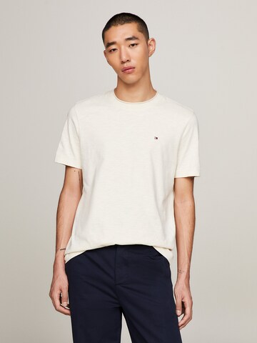 T-Shirt TOMMY HILFIGER en beige : devant