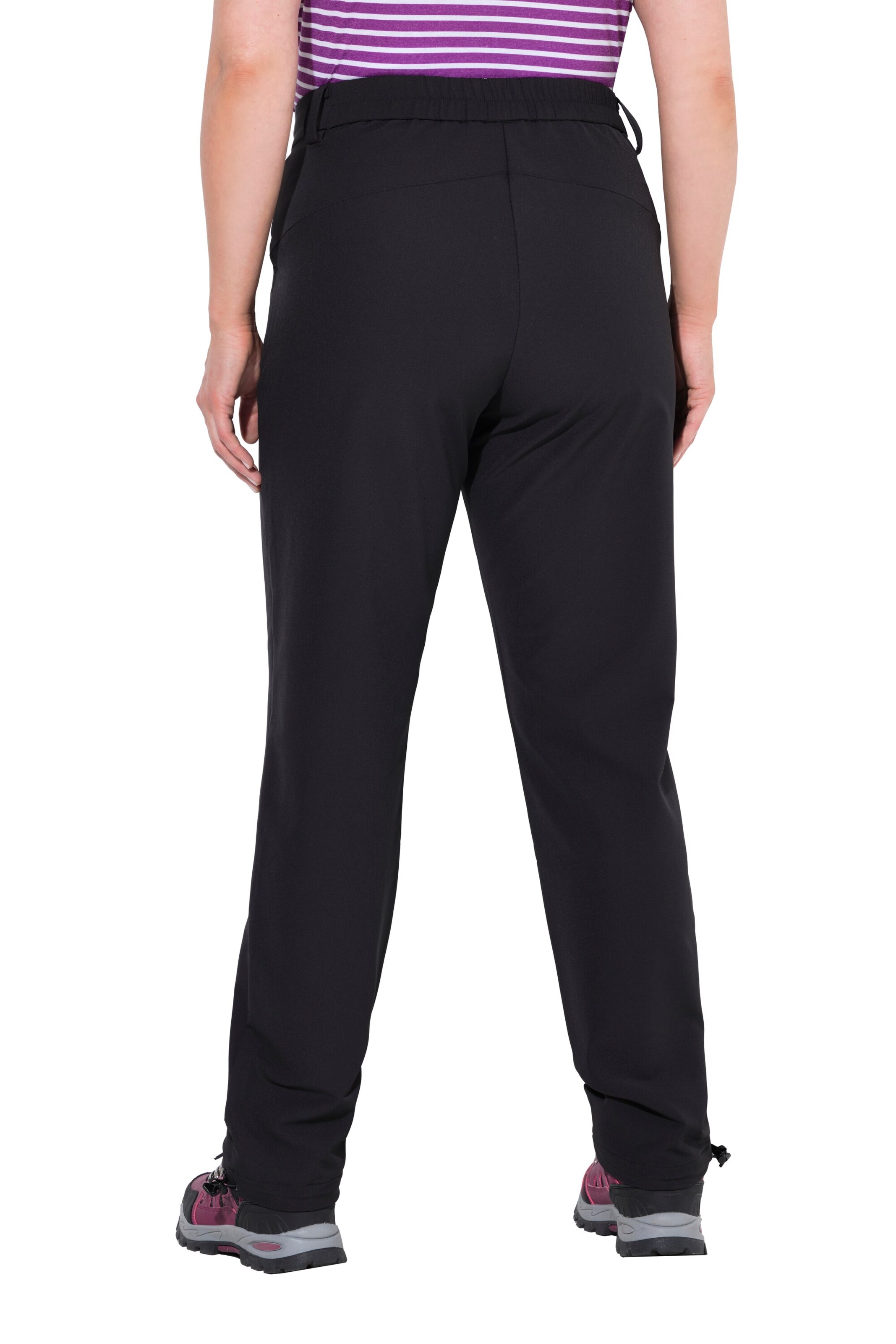 Ulla Popken Regular Weatherproof pants in Black