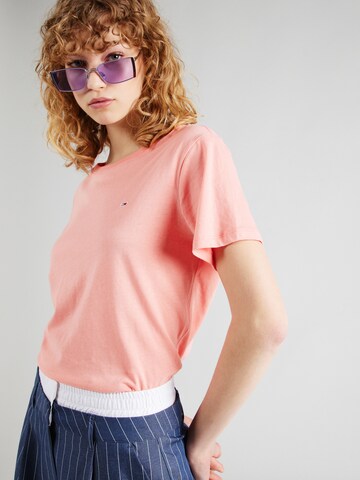 Maglietta di Tommy Jeans in rosa