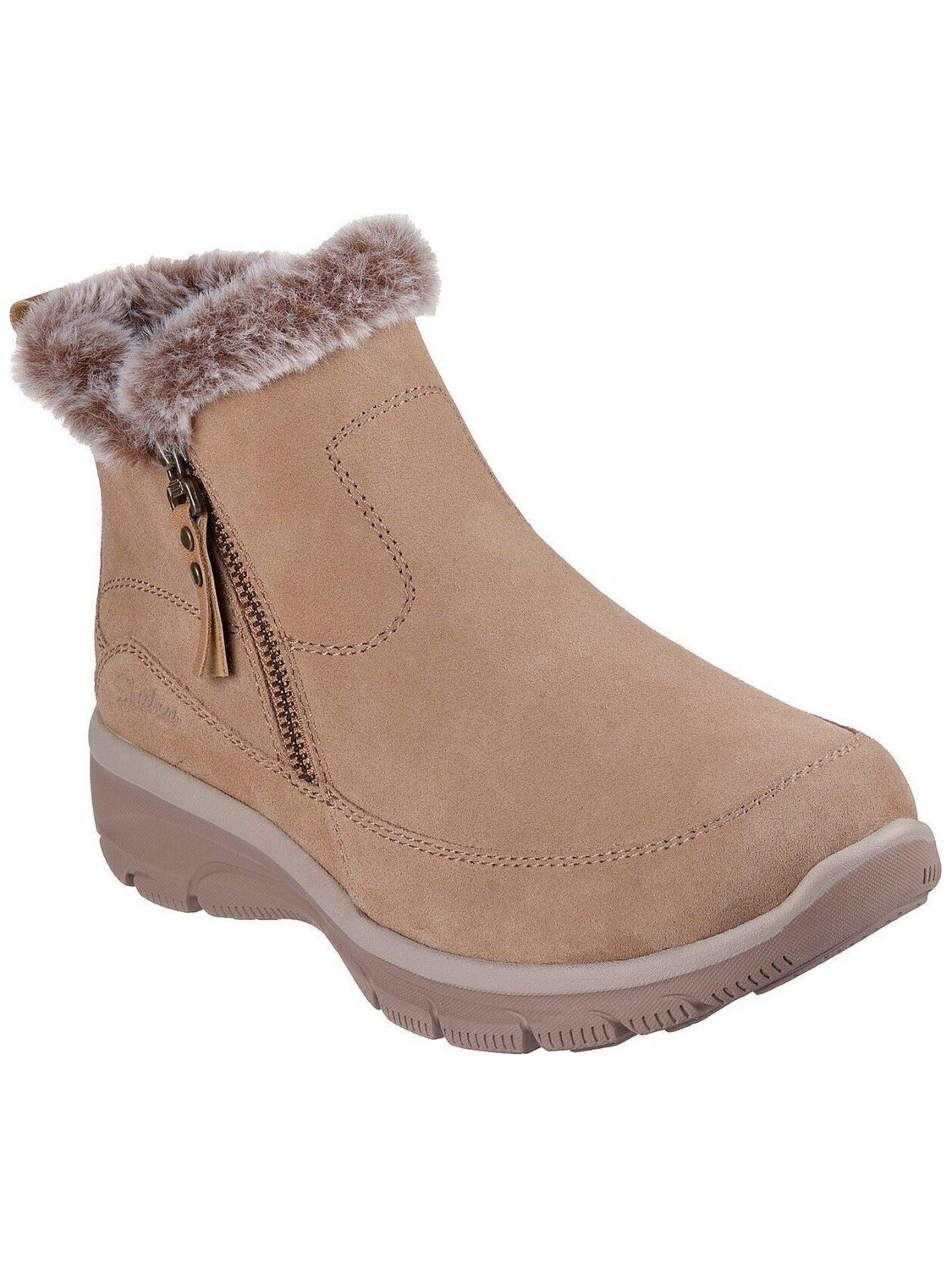 SKECHERS Boots 'Skechers Easy Going - Cool Zip'‌‌ in Braun: Vorderseite