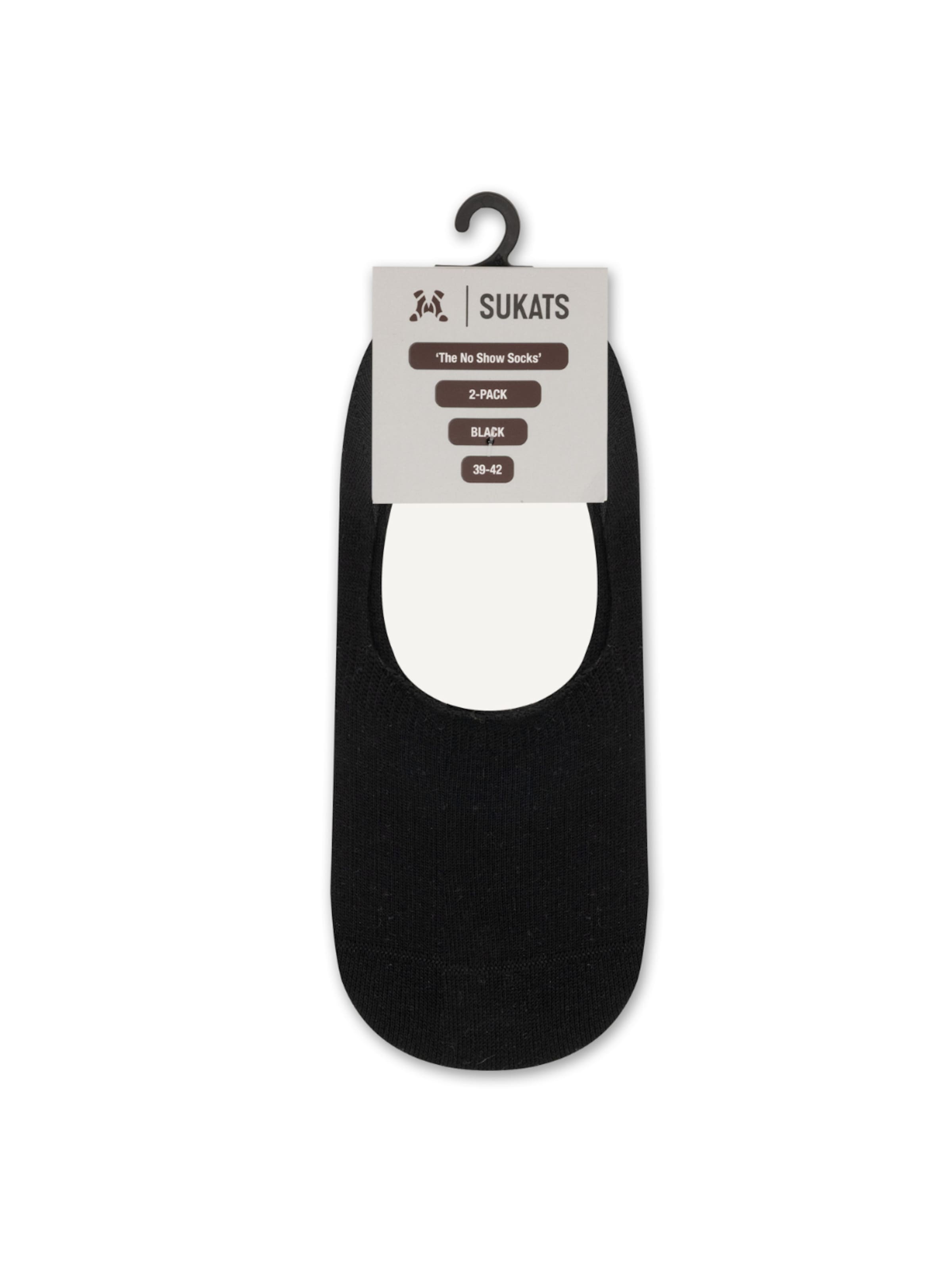 Sukats Ankle socks 'The No Show Invisibles Footies Enkelsokken - 8 Paar' in Black