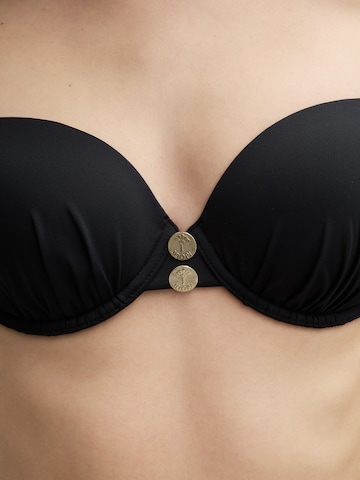 JOOP! T-shirt Bikini Top in Black