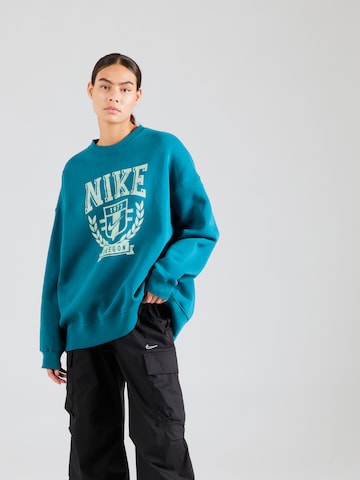 Nike Sportswear Sweatshirt in Blue: front