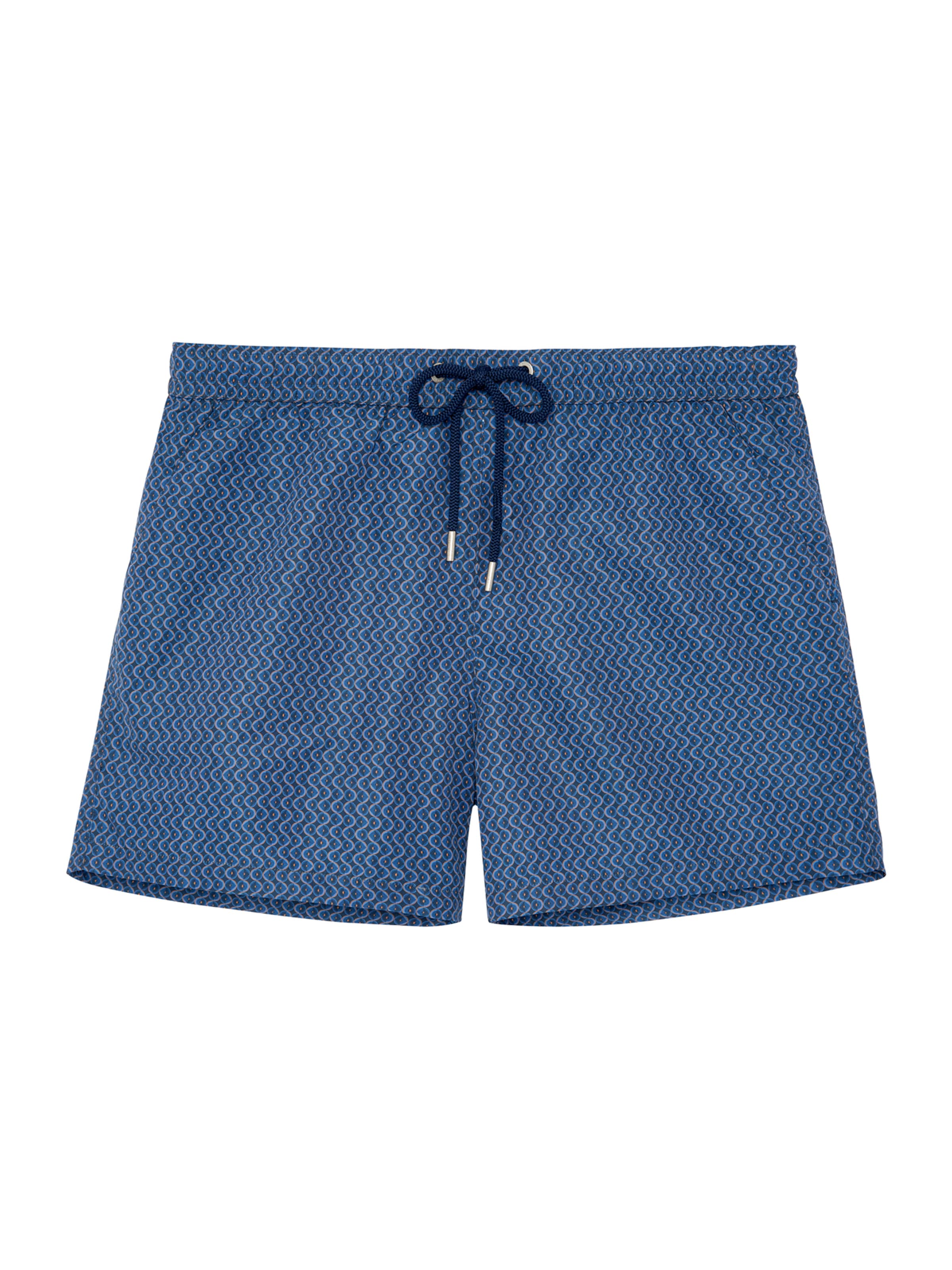HOM Badeshorts ' Morny Beach Boxer ' in Blau: Vorderseite