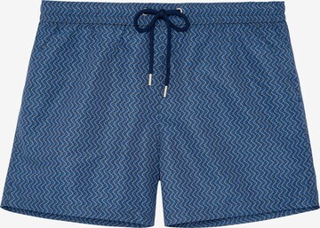 HOM Board Shorts ' Morny Beach Boxer ' in Blue: front