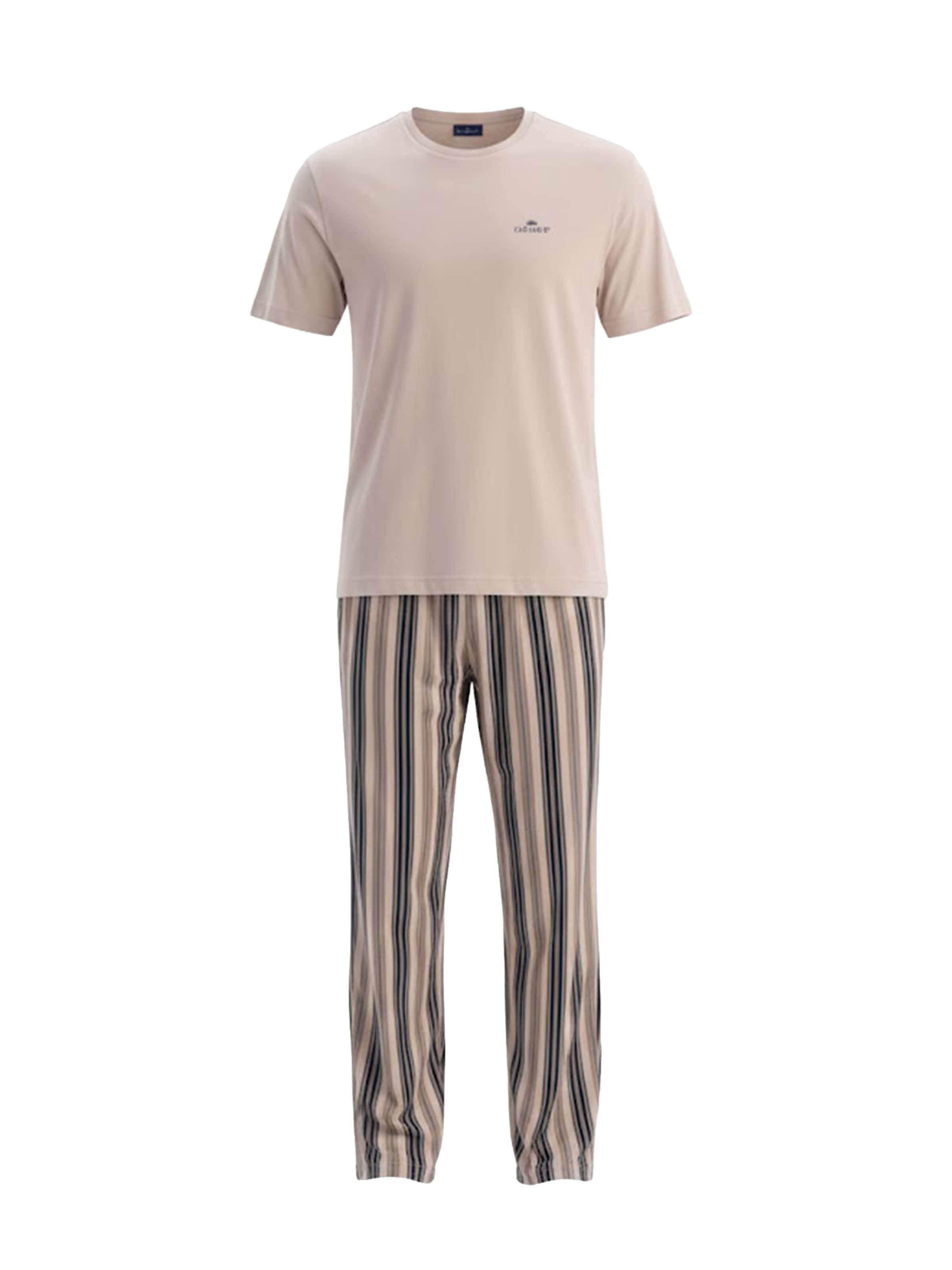 Dagi Pitkä pyjama värissä harmaa: etupuoli