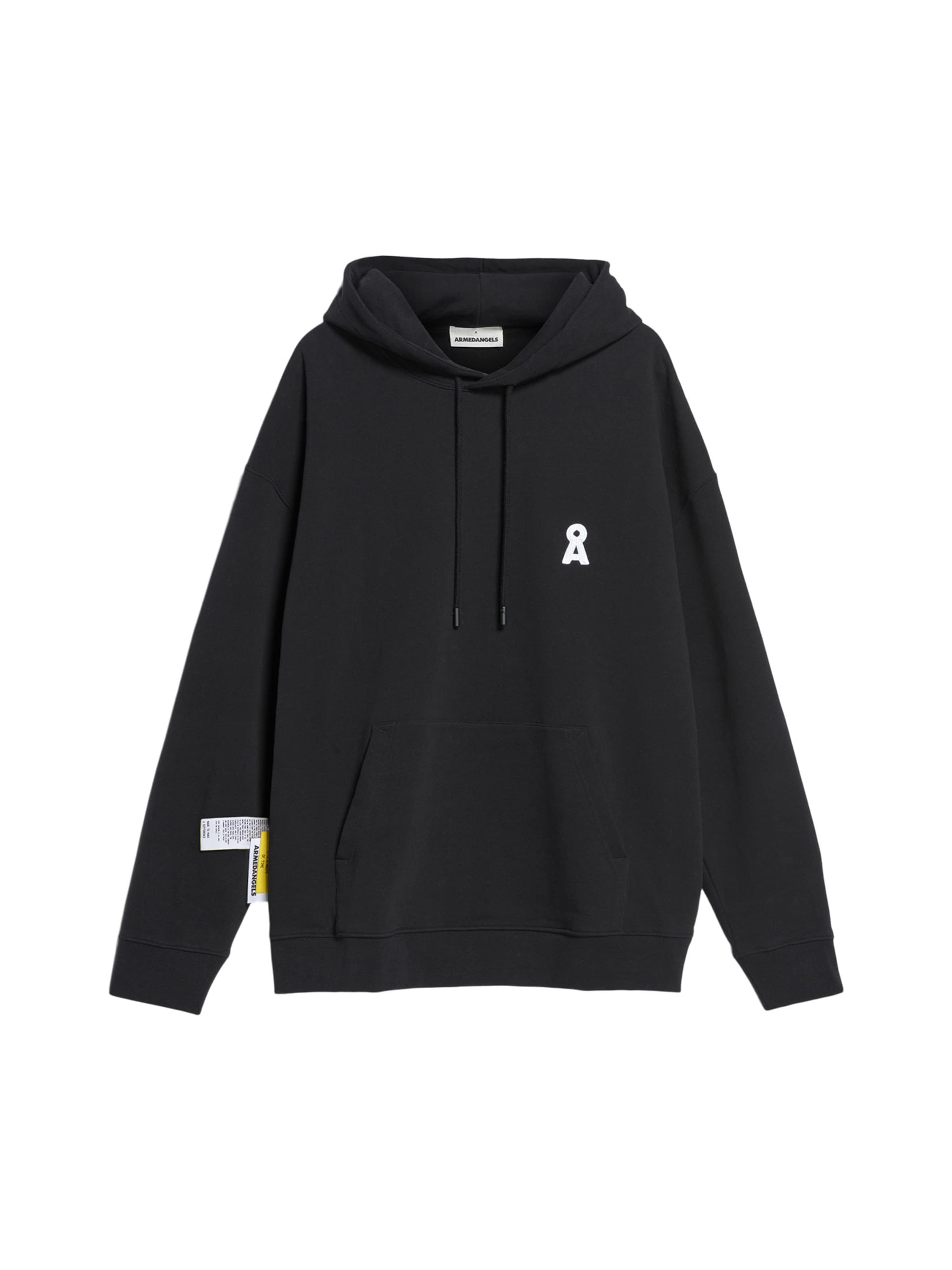 ARMEDANGELS Sweatshirt 'MAALI ICONIC' in Zwart: voorkant