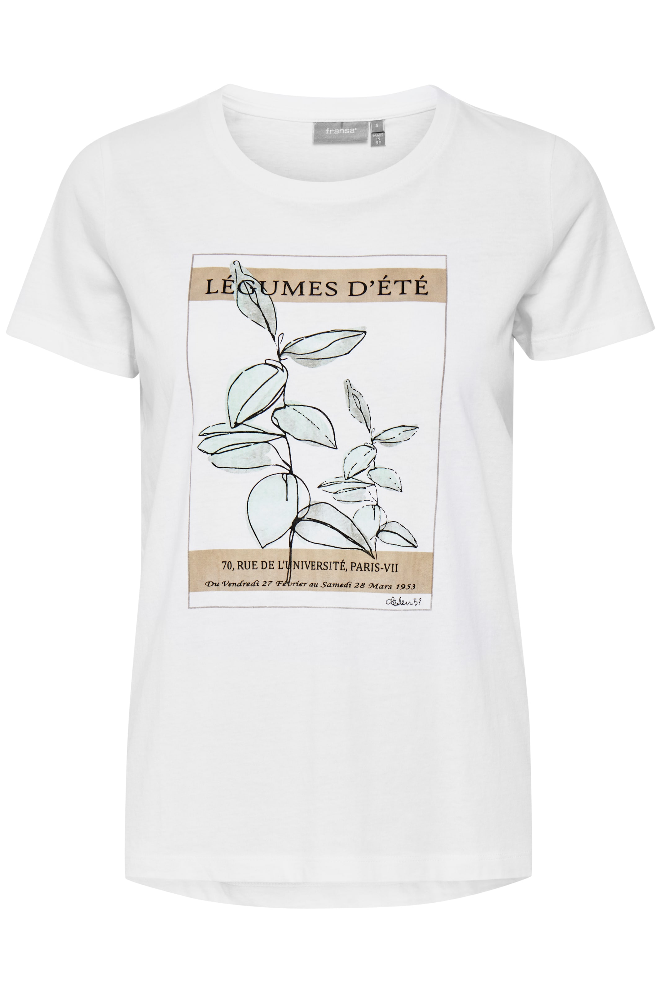 Frauen Shirts & Tops Fransa T-Shirt in Weiß - VT32747