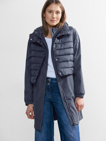 CECIL Between-Seasons Coat in Blue: front