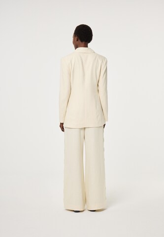 Fabienne Chapot Wide leg Bandplooibroek in Beige