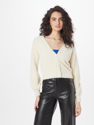 Tally Weijl Knit Cardigan in Beige: front