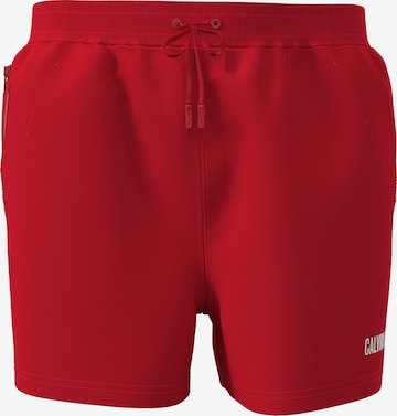Calvin Klein Swimwear Regular Swimming shorts in Red: front