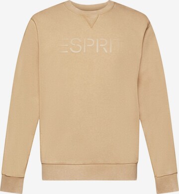 Sweat-shirt ESPRIT en beige : devant