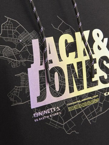 JACK & JONES Sweatshirt 'Map Summer' in Black