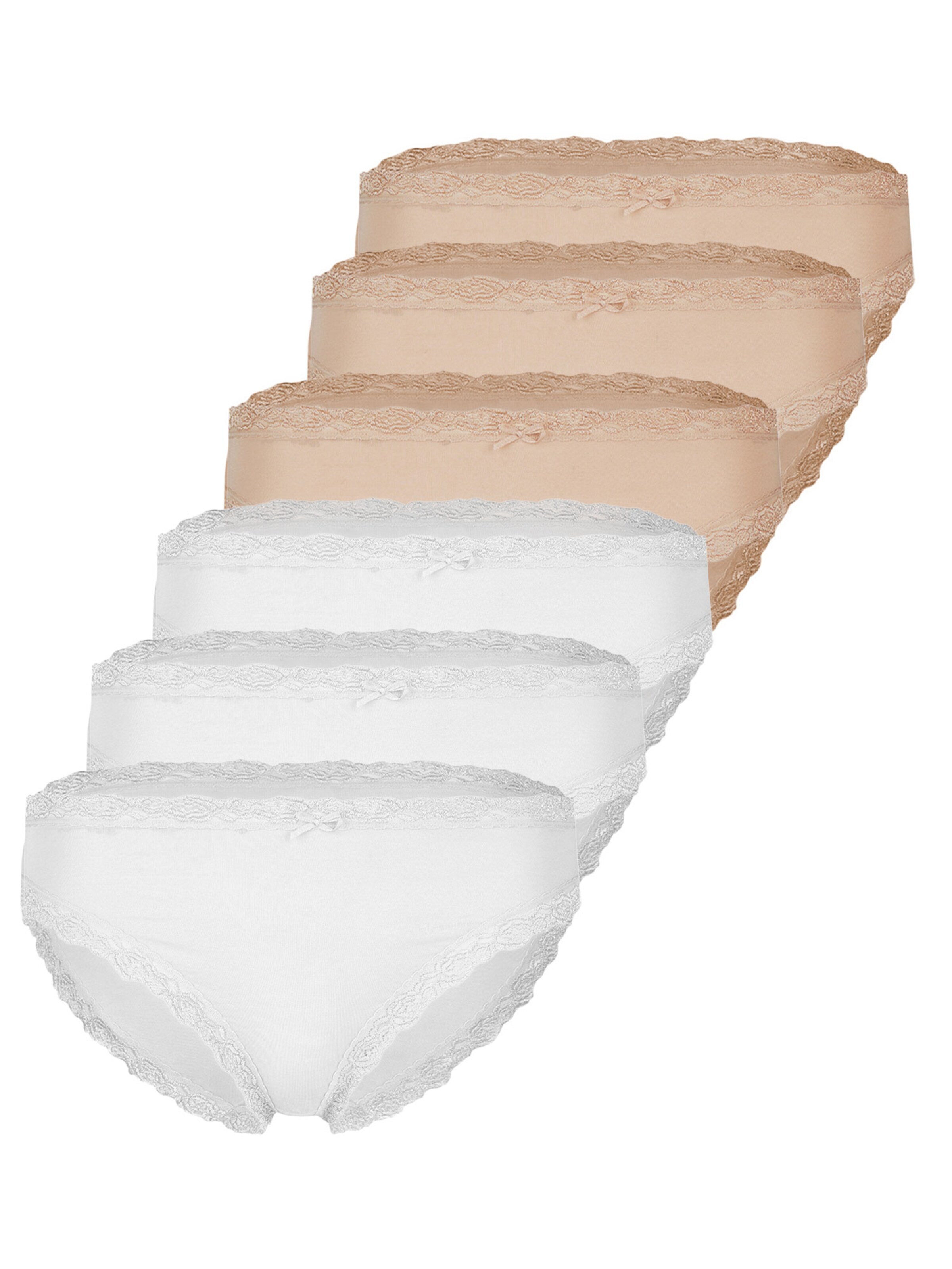 Nina von C. Panty 'Multiple Packs' in White: front