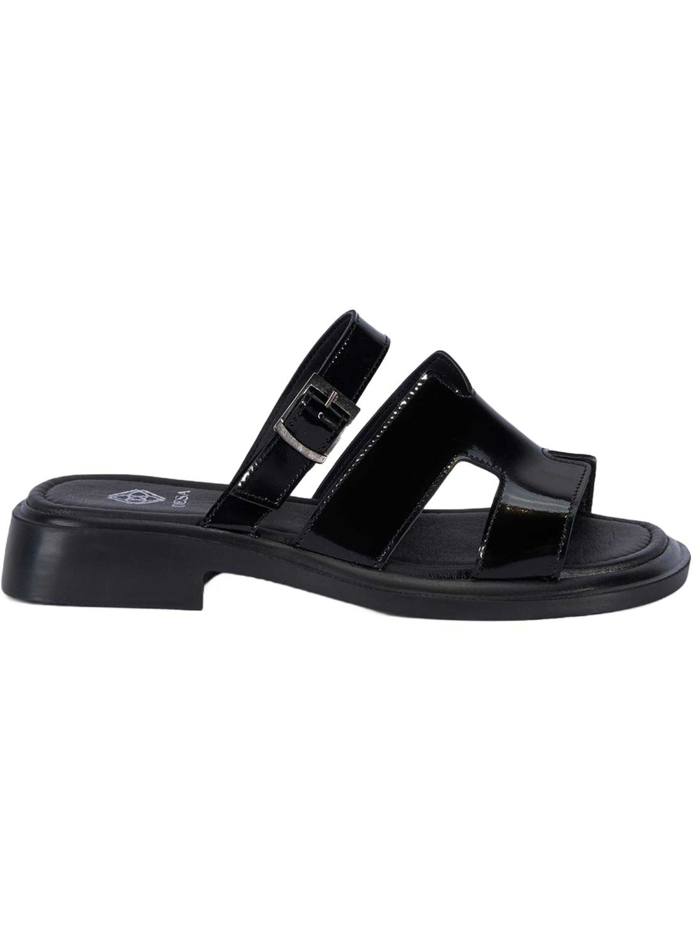 Desa - Zapatos abiertos 'Folien' en negro: frente