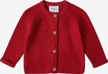 Stellou & Friends Knit cardigan in Red: front