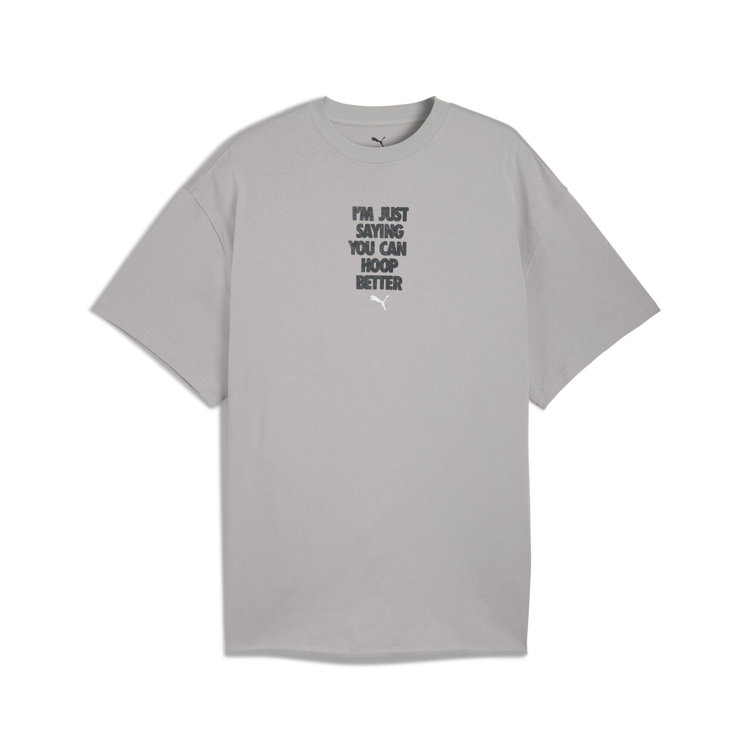 PUMA Functioneel shirt 'Hoopocalypse' in Grijs: voorkant