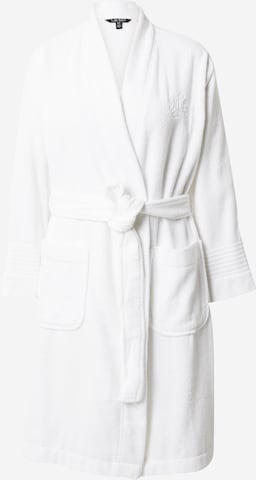 Lauren Ralph Lauren Short Bathrobe in White: front