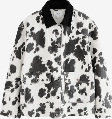 Next Välikausitakki värissä valkoinen: etupuoli