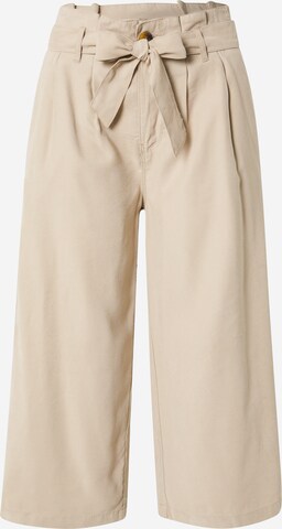 Wide Leg Pantalon à pince 'Aminta-Aris' ONLY en beige : devant