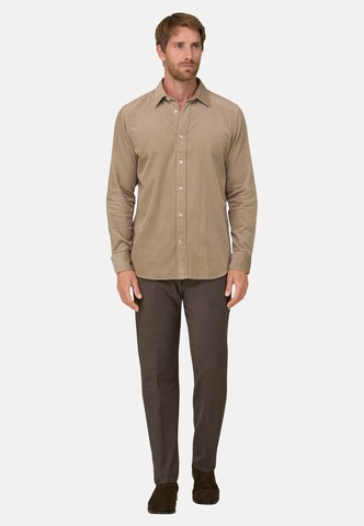 Boggi Milano Shirt in Beige: voorkant