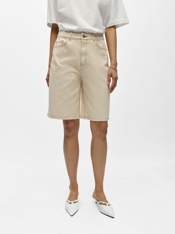 Loosefit Pantalon OBJECT en beige