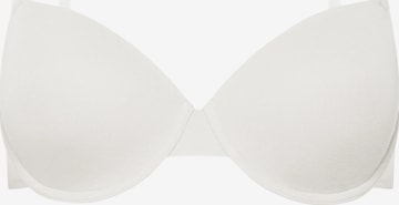 cfab by creamy fabrics Bra 'Baumwoll T-Shirt-BH mit Bügel' in White: front