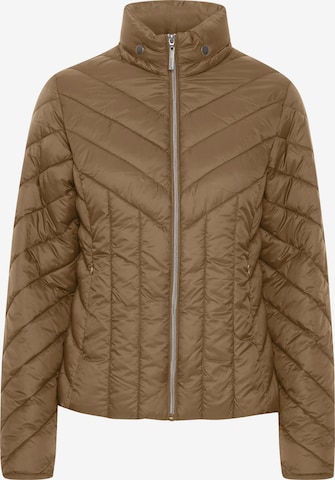 Fransa Between-Season Jacket 'PADMA' in Brown: front