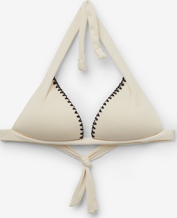 CALZEDONIA Bikinitop 'Bicolor Embroidery' in Beige: Vorderseite