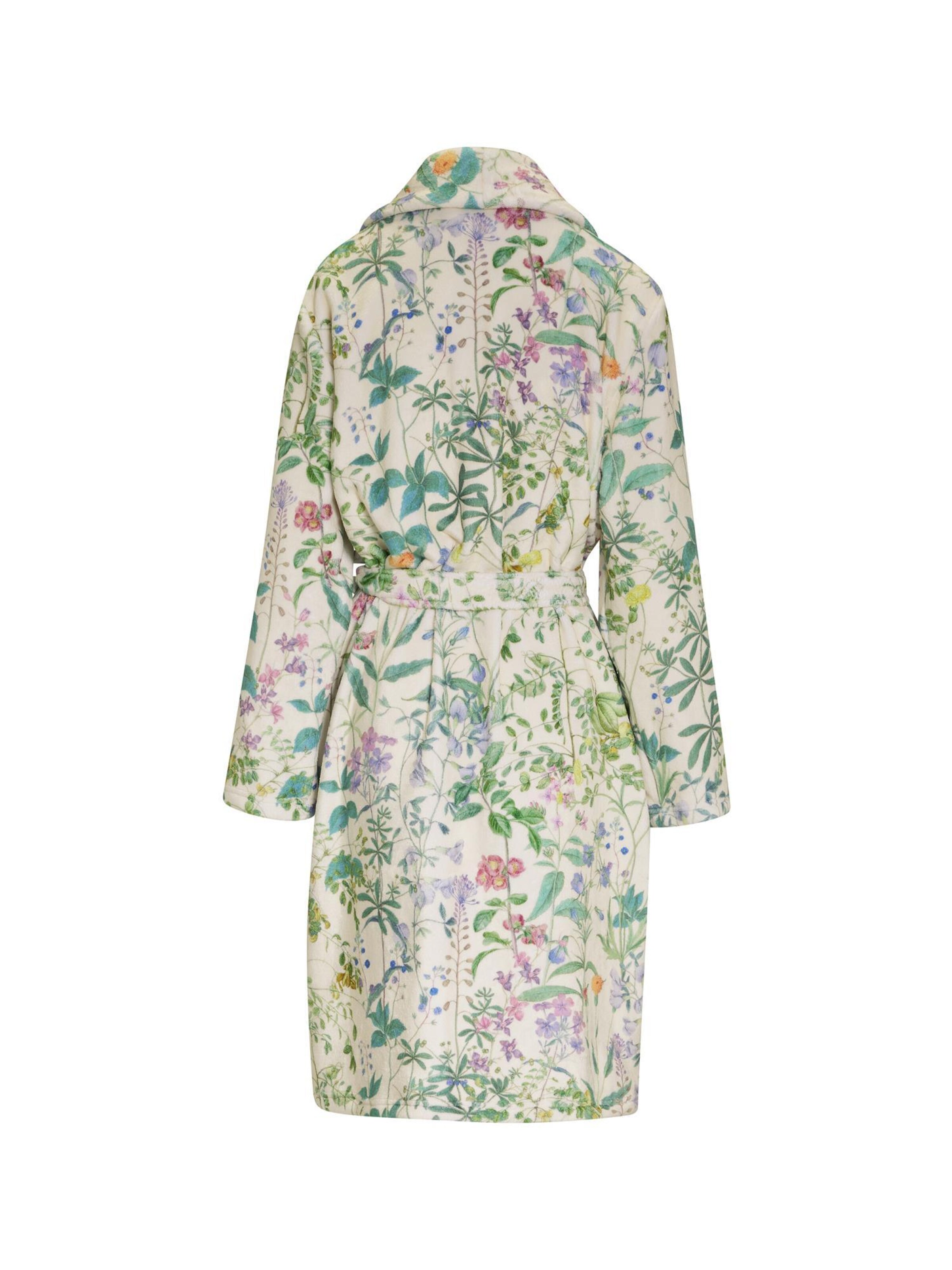 ESSENZA Long Bathrobe 'Steff Augustine' in Beige